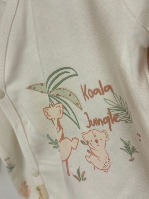 Biorganic Koala Jungle %100 Organik 3'lü Bebek Takımı Pembe - Image 4