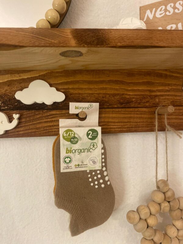 Biorganic 2'li Unisex Sneakers Sarı Kaymaz Çorap - Image 6