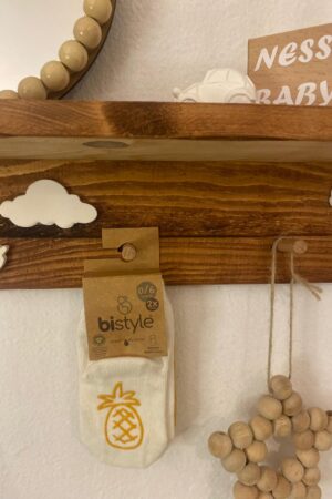 Bistyle Organic 2'li Meyveli Kaymaz Çorap