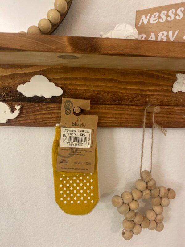 Bistyle Organic 2'li Meyveli Kaymaz Çorap - Image 5