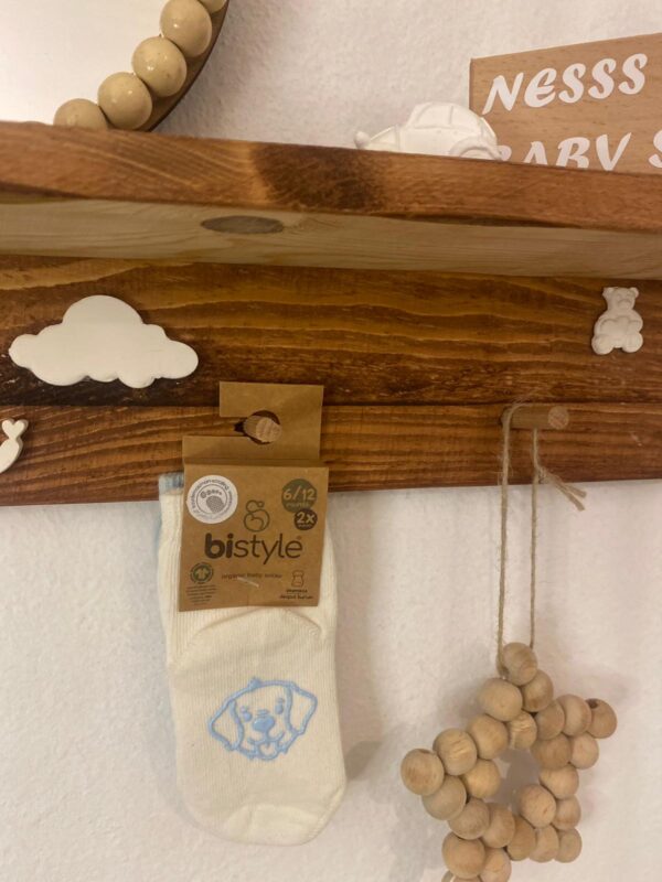 Bistyle Organic 2'li Köpekli Kaymaz Çorap