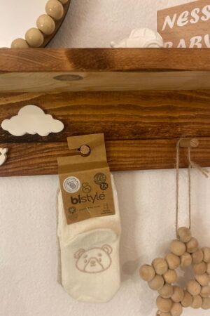 Bistyle Organic 2'li Ayıcıklı Kaymaz Çorap