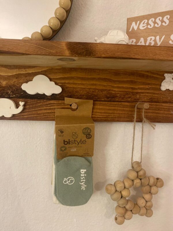 Bistyle Organic 3'lü Kaymaz Soket Çorap