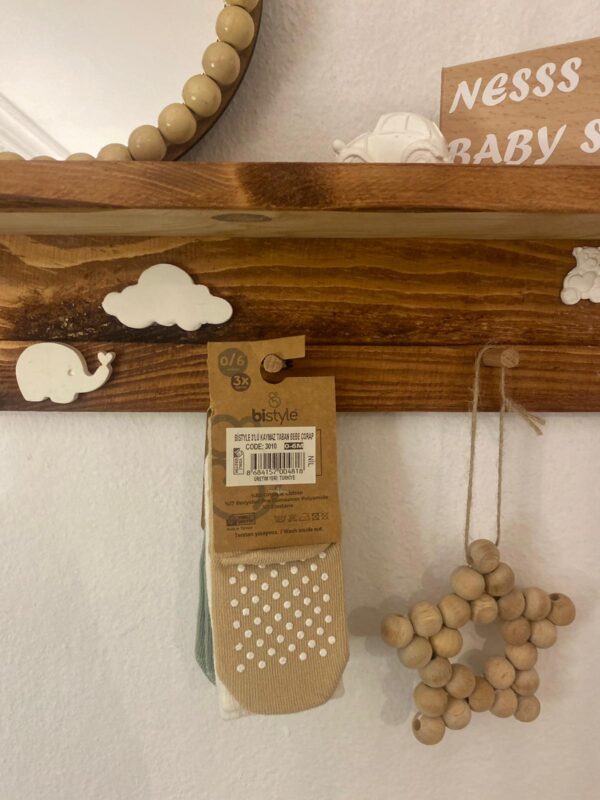 Bistyle Organic 3'lü Kaymaz Soket Çorap - Image 5