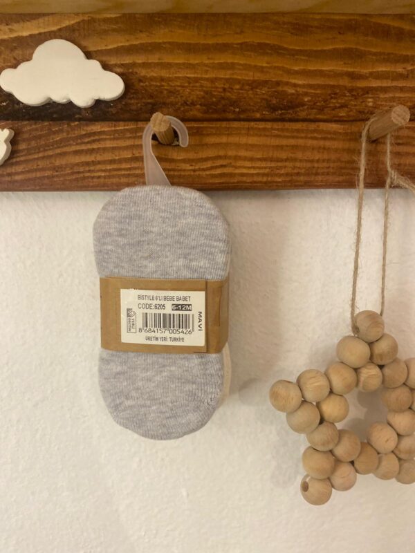 Bistyle Organic 3'lü Babet Çorap Mavi - Image 8