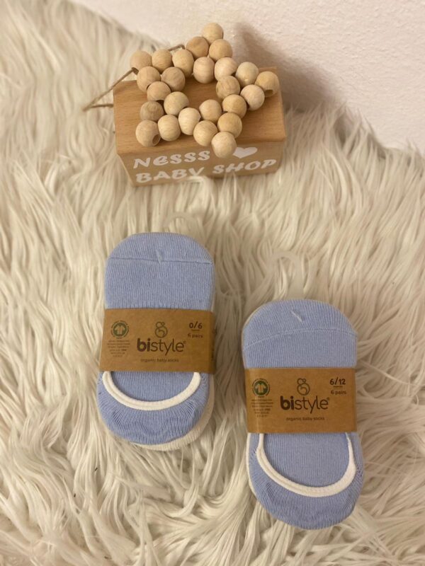 Bistyle Organic 3'lü Babet Çorap Mavi - Image 5