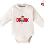 Miniel Uzun Kollu Drink Ayıcıklı Çıtçıtlı Pamuklu Badi Zıbın